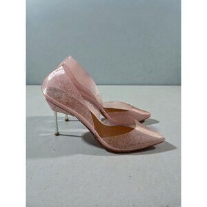 KURT GEIGER London Bond 90 Pink Glitter Heels Size 38.5 / US 8
